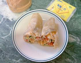 奶酪轻蔬手抓饼🌯出摊啦~