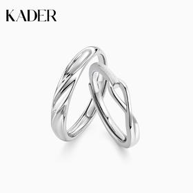 卡蒂罗鲁伯特之泪情侣对戒纯银戒指一对男女款小众款设计520礼物