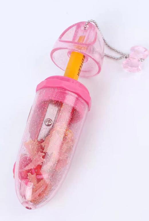 日本SONIC索尼克手持双段迷你棘轮式削笔器卷笔刀学生用可调笔尖转笔刀 商品图3