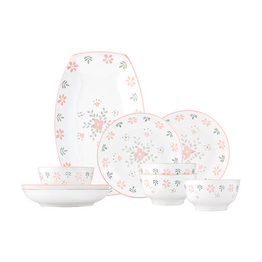 菲米生活沐里花韵陶瓷碗盘碟套装FM-TC22811 商品图2