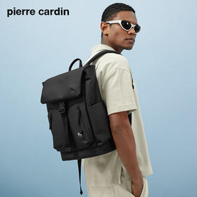 皮尔卡丹tooling系列  大容量户外休闲双肩包男士