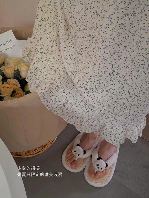 老米优品/ 治愈系碎花儿，婴儿肌棉纱《夏花绽放🌸棉纱小宅裙》懒洋洋的假期就要穿上小宅裙，心都融化啦！！Q230507E 商品图5