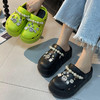 【服装鞋包】夏季踩屎感外穿增高厚底diy卡通两穿凉拖鞋洞洞鞋 商品缩略图1