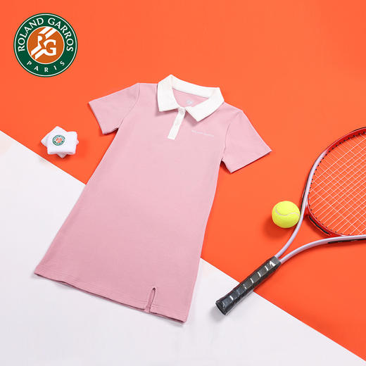罗兰加洛斯法网儿童连衣裙夏新款女童大满贯网球运动POLO裙子 商品图3