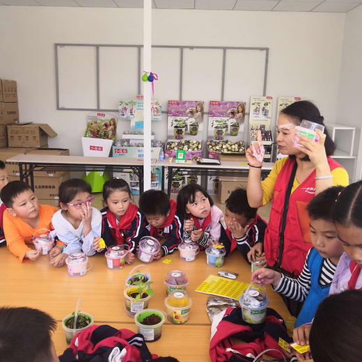 小花农栽培罐儿童玩具自动吸水盆DIY种子种植 商品图2