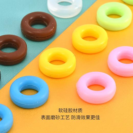 眼镜硅胶防滑套圆形长形固定圈眼镜脚套（颜色随机发） 商品图0