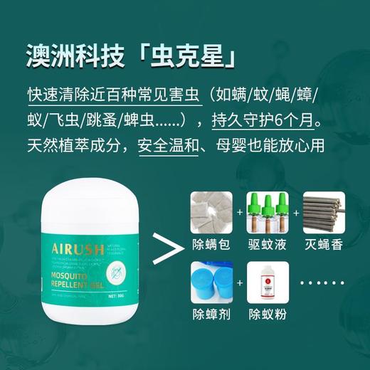 买1送1【澳洲“虫克星”】AIRUSH艾尔仕精粹盒 澳洲原装进囗 全新设计 更省空间 快速 靶向针对近百种虫类 持久守护 天然植萃 80g/盒 商品图3