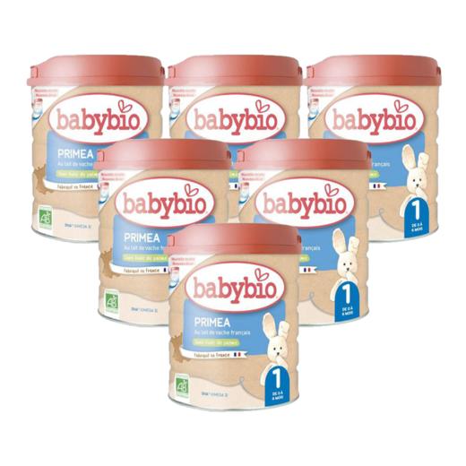 【团购直邮】法国Babybio伴宝乐有机牛奶一段标准 6罐装 商品图0