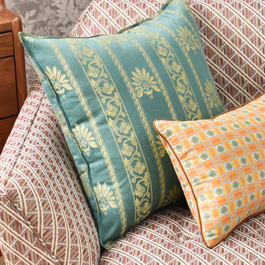 竹玉系列靠包沙发客厅高端复古靠枕 商品图2