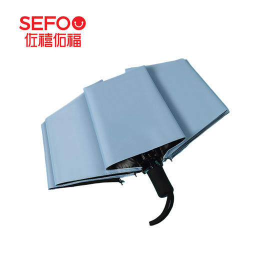 佐禧佑福三节手动晴雨伞（浅蓝色）55cm*8k 商品图0