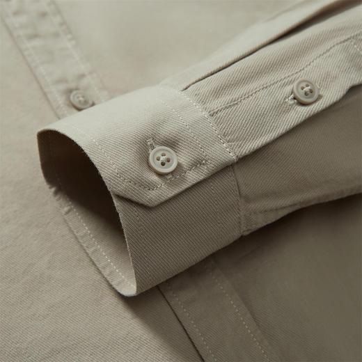 【100棉】罗蒙春秋男装长袖衬衫男士经典翻领休闲纯棉衬衣开衫外套 商品图6