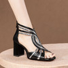 时尚个性，流线型拼接撞色高跟凉鞋HY-H3172 商品缩略图2