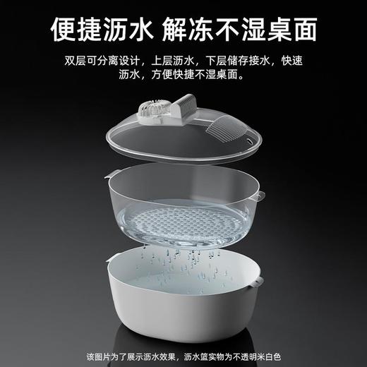 跨境厨房家用四合一解冻器食品保鲜防尘解冻机家用便携防尘化冰机 商品图3