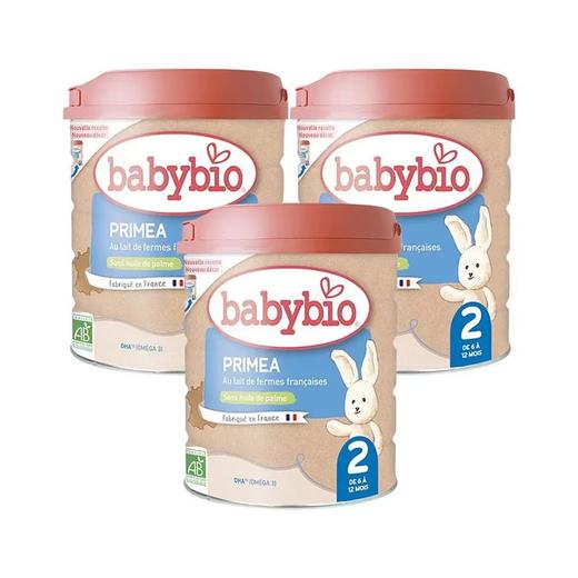 【团购直邮】法国Babybio伴宝乐有机牛奶二段标准 3罐装 商品图0