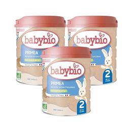 【团购直邮】法国Babybio伴宝乐有机牛奶二段标准 3罐装