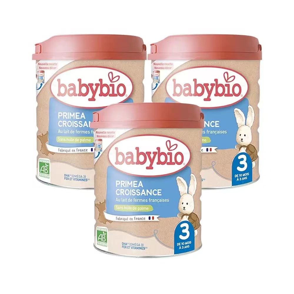 【团购直邮】法国Babybio伴宝乐有机牛奶三段标准 3罐装