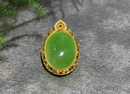 【御珠宫坊】金镶碧玉吊坠 商品图3