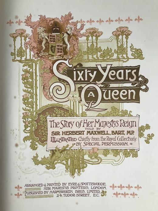 约1900年 维多利亚女王六十年 约400幅插图 真皮精装8开 商品图2