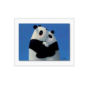 许京甫版画《我们仨》99版