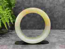 【御珠宫坊】糖羊脂白玉手镯57.3mm