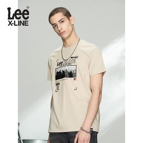 LeeXLINE21春夏圆领印花短袖T恤男上衣潮流L438104LE97W