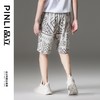 PINLI品立夏季新款男士印花针织休闲短裤五分裤潮B232117044 商品缩略图4