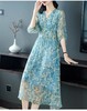 优雅轻熟风，真丝碎花连衣裙WWM-46535 商品缩略图2