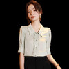 TC 12007真丝衬衫纯色气质桑蚕丝翻领设计感上衣小衫 商品缩略图2