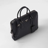 【二】PRADA 普拉达 男士 Saffiano 十字纹皮革珐琅金属三角徽标公文包 黑色 2VE368 9Z2 F0002 OOX 商品缩略图1