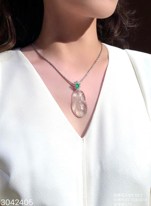 玻璃叶子吊坠【3042405】具体价格微信咨询 商品图4