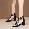 时尚个性，流线型拼接撞色高跟凉鞋HY-H3172 商品缩略图3