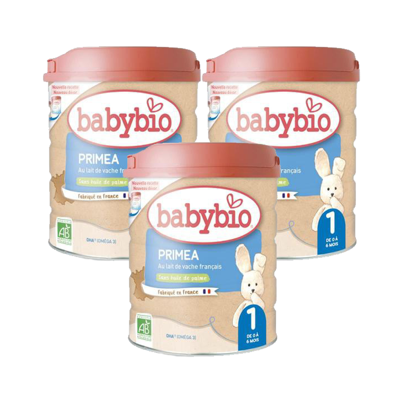【团购直邮】法国Babybio伴宝乐有机牛奶一段标准 3罐装