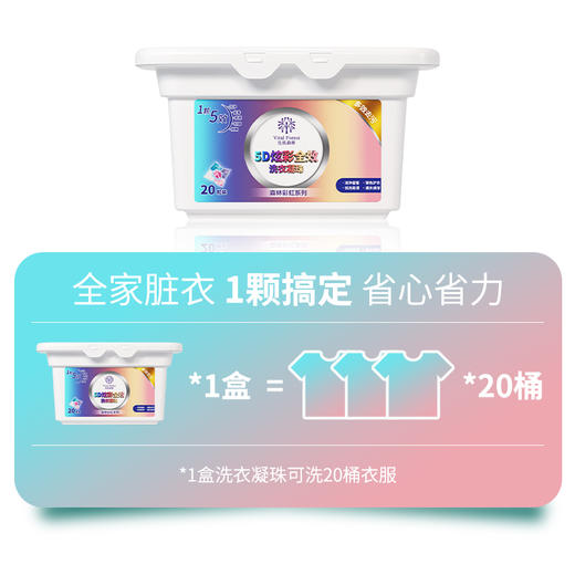 严选  | 生机森林森林彩虹系列洗衣凝珠组合装 到手130颗 五效合一 持久留香 除端去污 商品图2