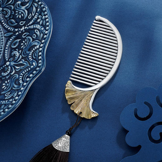 子佩集S999银【三生有杏】梳子【BX0460815】2305 商品图11