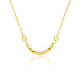 MEMORA诗普琳时光金致黄金足金项链女款LN486201