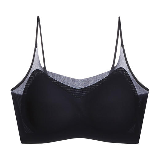 超划算【双款式买1送1~透气感十足！】看得见的薄度一触即凉，40°也不怕！冰感超薄面膜文胸，无痕聚拢大胸背心式透气睡眠文胸罩，超薄冰丝无钢圈背心式大码内衣运动美背七夕情人节送礼优选 商品图9