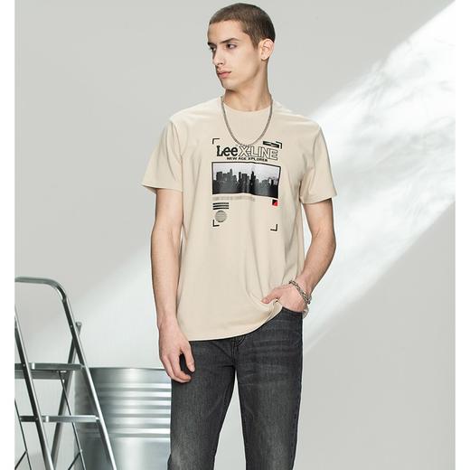 LeeXLINE21春夏圆领印花短袖T恤男上衣潮流L438104LE97W 商品图1