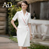 AD职业连衣裙2023女新款ol职场白领通勤正式场合假两件西装套裙夏 商品缩略图2