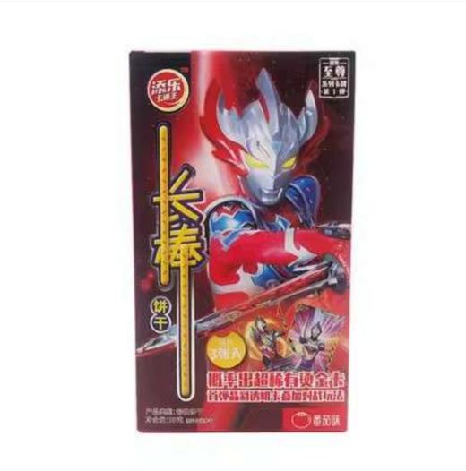 添乐卡通王长棒饼干奥特曼番茄味55g/盒 商品图0