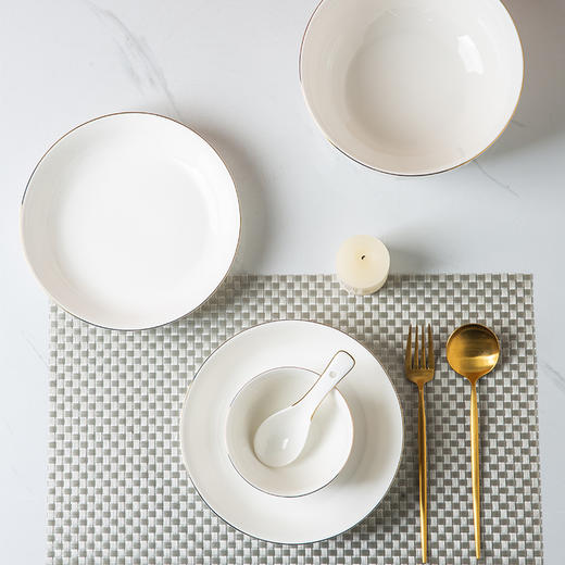 菲米生活唯金时代陶瓷餐具套装碗蝶盘FM-TC2113 商品图3