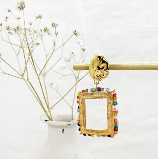 北京仓｜Elise Tsikis-Kampia-彩色 耳环［法国设计师］ 商品图1