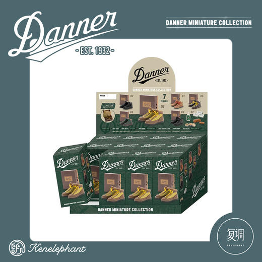 现货 Kenelephant Danner靴子 迷你收藏彩盒版 商品图2