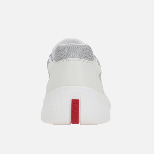 【二】PRADA 普拉达 男士尼龙皮革系带休闲运动鞋 混色 4E3400 6GW F0J36 商品图1