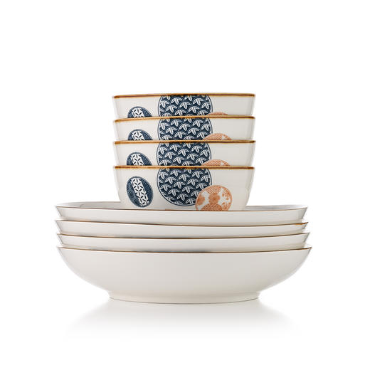 菲米生活青云家庭陶瓷餐具套装碗蝶盘FM-TC2205 商品图2