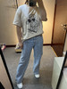 水淼大码女装2024春新款胖mm200斤韩版宽松显瘦牛仔裤7206 商品缩略图7