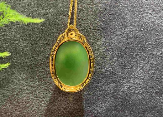 【御珠宫坊】金镶碧玉吊坠 商品图6