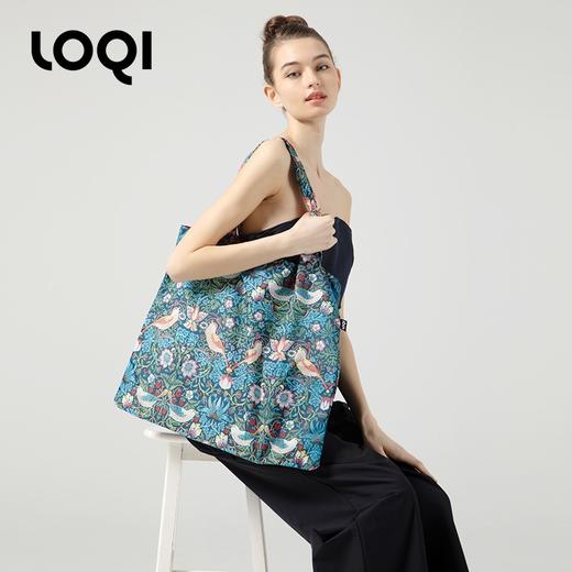 德国LOQI 博物馆系列 果园WM.OR 时尚艺术环保万用袋 折叠大容量单肩手提购物袋承重40斤防泼水 威廉·莫里斯 商品图3