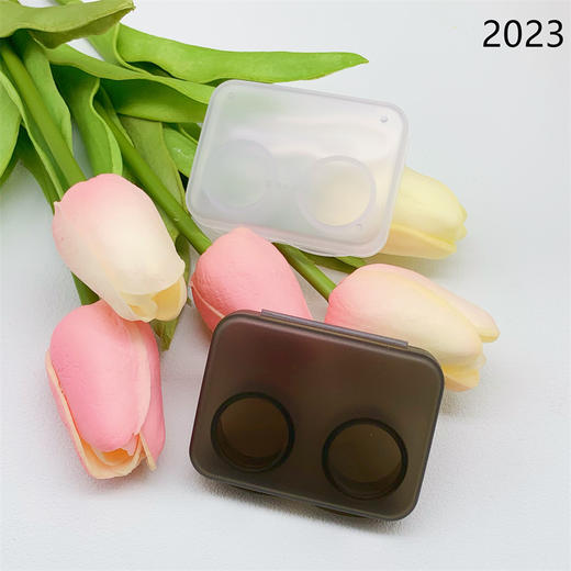新款简约一开即用便携美瞳盒隐形眼镜盒2023 商品图2