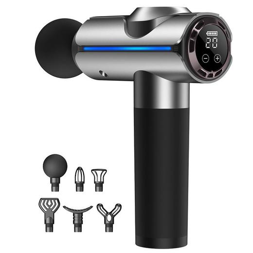 新款触屏液晶筋膜枪多功能高频震动按摩枪肌肉冲击按摩器厂家直销 商品图4