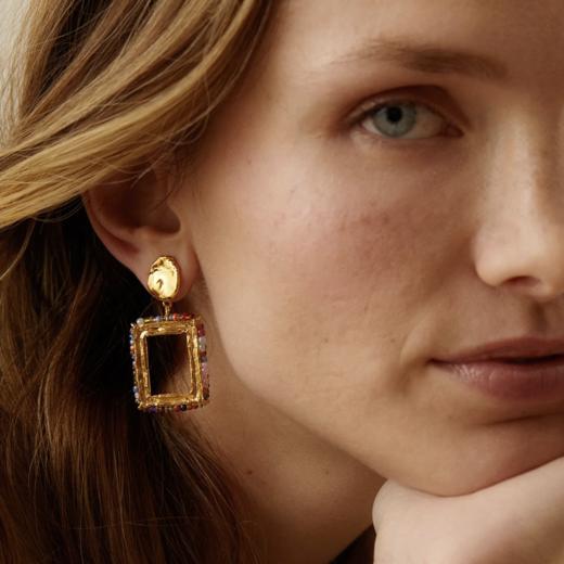 北京仓｜Elise Tsikis-Kampia-彩色 耳环［法国设计师］ 商品图0